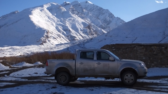 The 17000 ft Xenon, bearing the brunt of the harsh terrain and weather of Ladakh, and none the worse for it